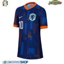 Maglie da calcio Olanda Memphis Depay #10 Seconda Maglia Femminile Europei 2024 Manica Corta